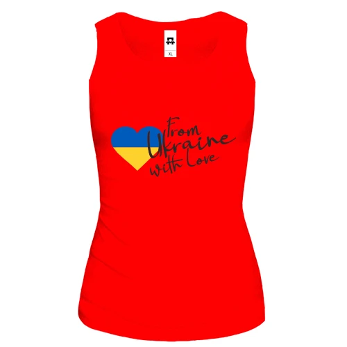 Жіноча майка "From Ukraine with Love"