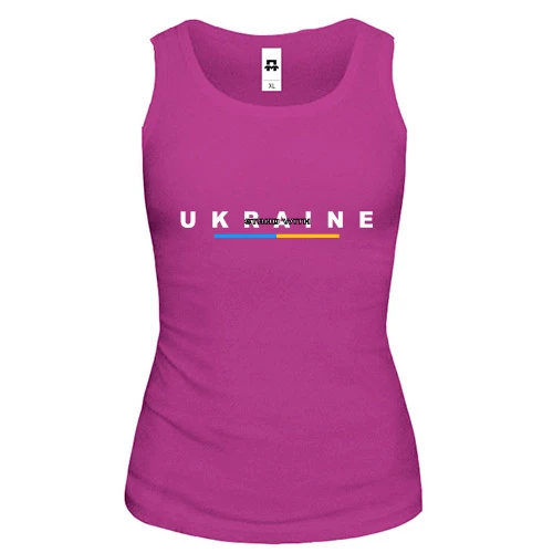 Женская майка "Stand with Ukraine"