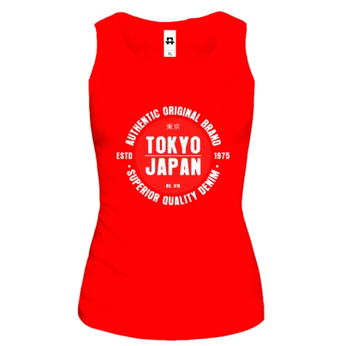 Женская майка с принтом "Tokyo I Japan"