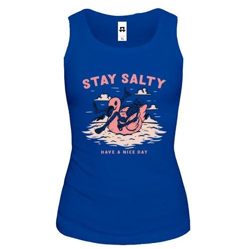 Женская майка "Stay salty"