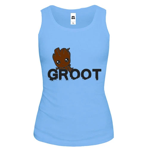 Женская майка "Groot" (Вартові Галактики)