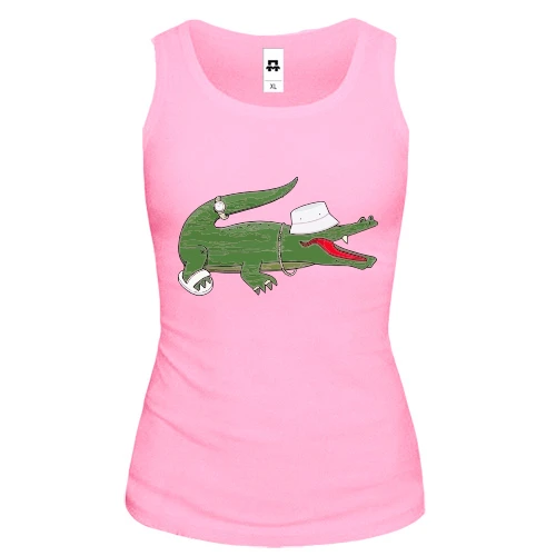 Женская майка "Стильный Lacoste"