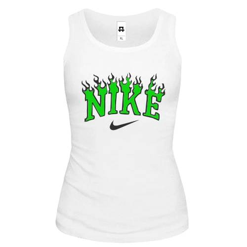 Женская майка с лого Nike в пламени
