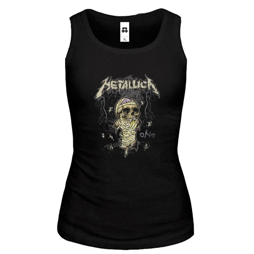 Женская майка, черный, "Metallica"