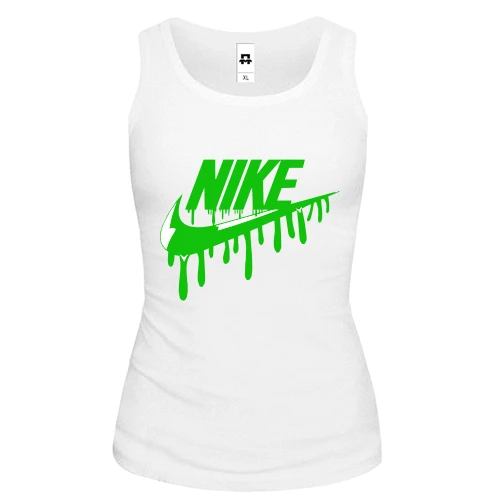 Женская майка лого "Nike" c потеками