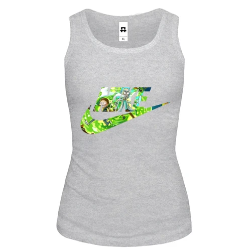 Женская майка "Nike X Рик и Морти"