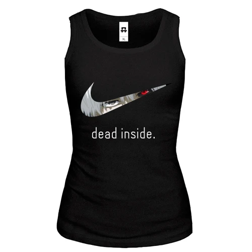 Женская майка "Dead inside"