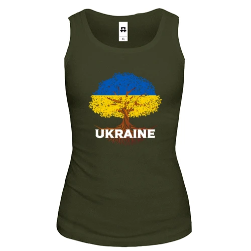 Женская майка "Дерево Украины"