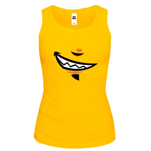 Женская майка с улыбкой "smiles"