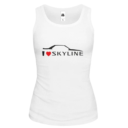 Жіноча майка я люблю Skyline