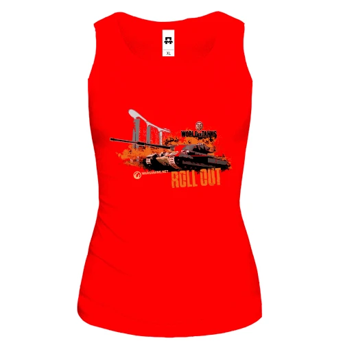 Жіноча майка "world of tank - roll out"