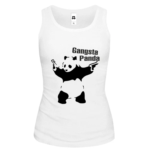 Женская майка Gangsta Panda