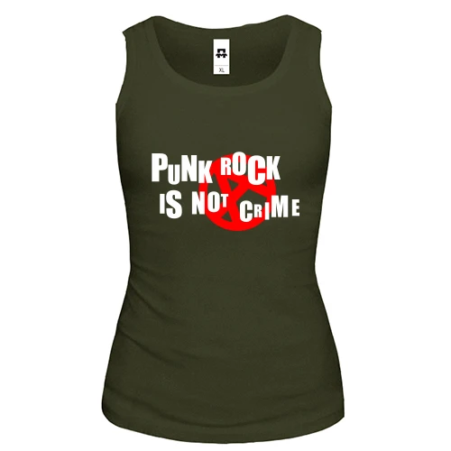 Женская майка Punk rock is not crime