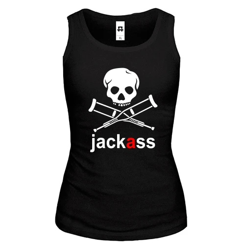 Женская майка Jackass (Чудаки)