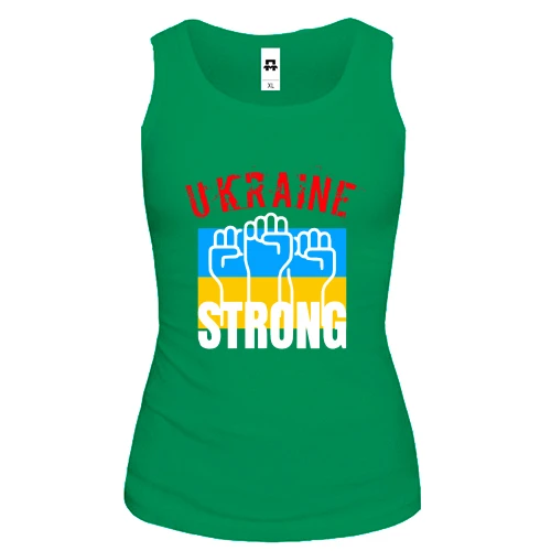 Женская майка "Ukraine Strong"
