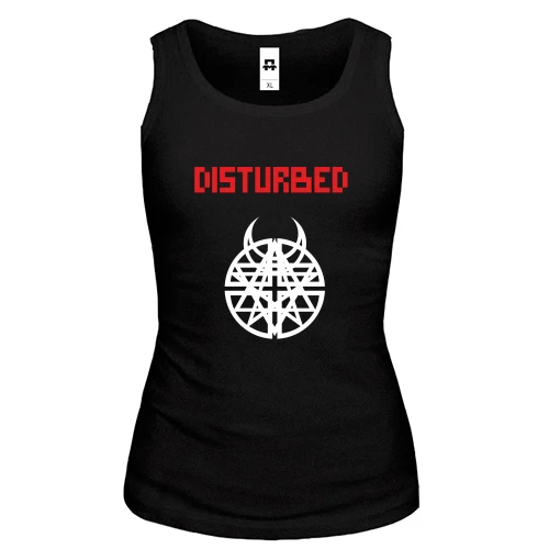 Женская майка, Черный, Disturbed
