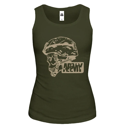 Жіноча майка з черепом "ARMY"
