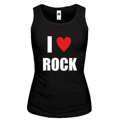 Жіноча майка I love Rock