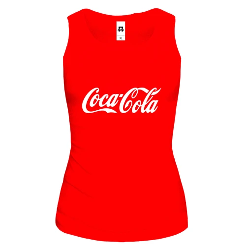 Жіноча майка, червоний, Coca-Cola
