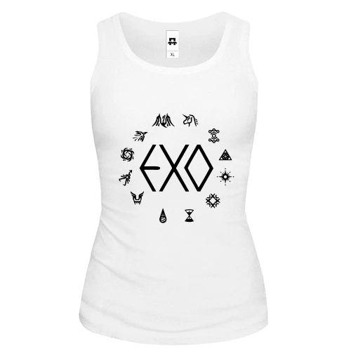 Женская майка EXO с иконками