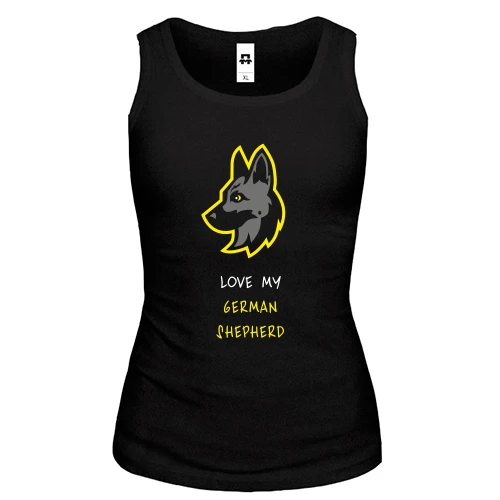 Жіноча майка Love My German Shepherd