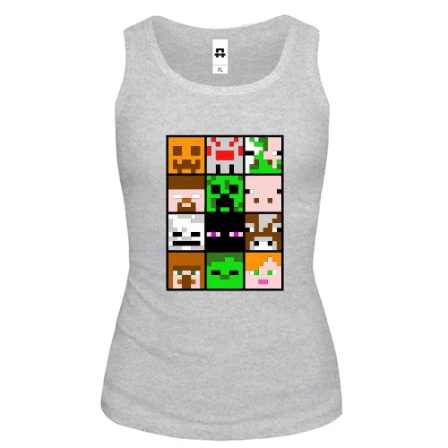 Жіноча майка Minecraft Creeper Patern