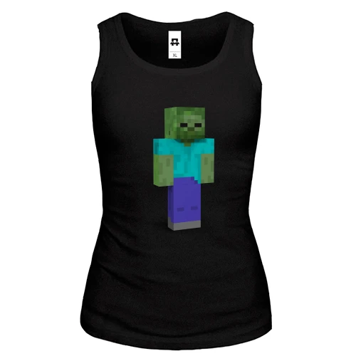 Жіноча майка Minecraft Зомбі