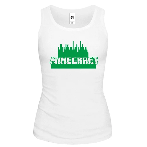 Жіноча майка Minecraft Green Logo