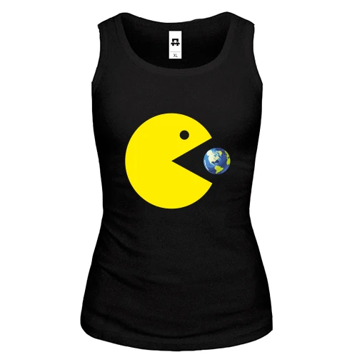 Женская майка Pacman