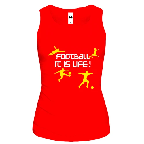Женская майка Football it is live!