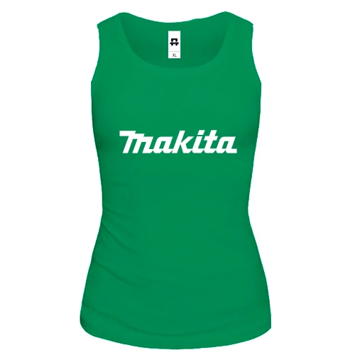 Жіноча майка, зелений, Makita