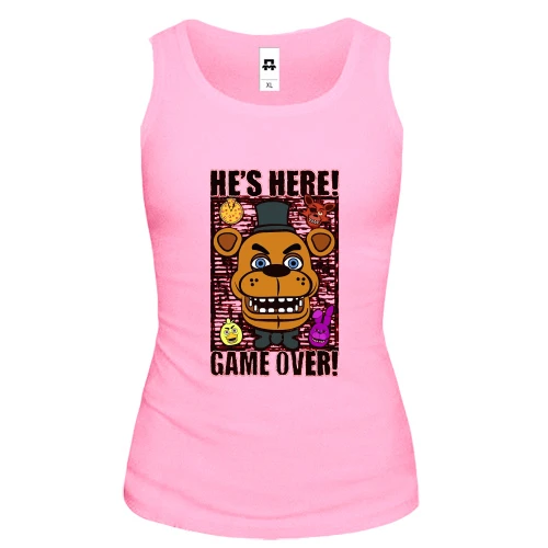 Жіноча майка FNAF He`s Here - Game over