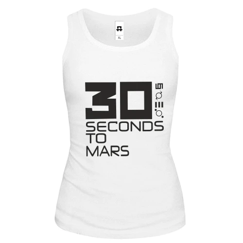 Жіноча майка з цифрою 30 і гліфами 30 Seconds to Mars