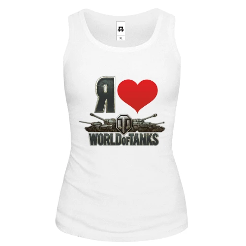 Жіноча майка Я люблю World of Tanks