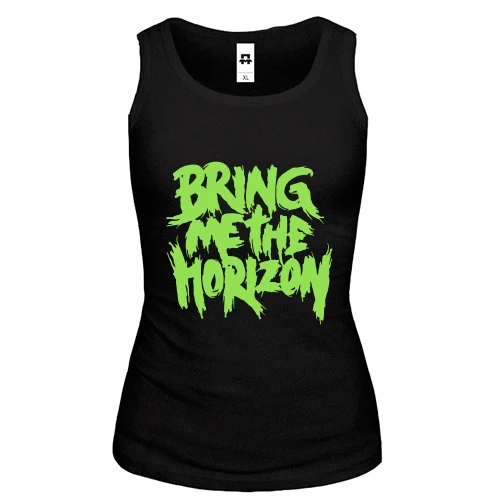 Жіноча майка Bring me the horizon green