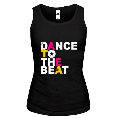 Женская майка Dance to the beat