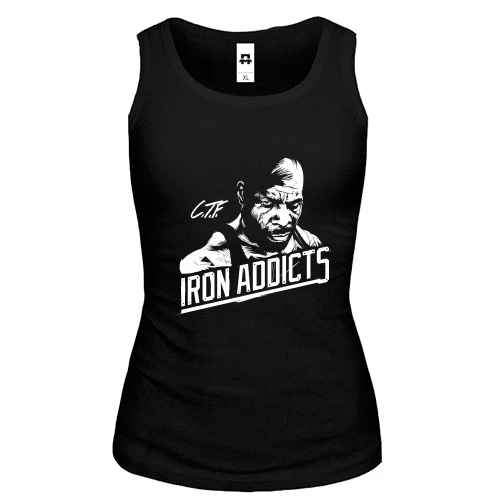 Женская майка, Черный, Iron Addicts