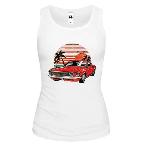 Женская майка Ford Mustang Retro