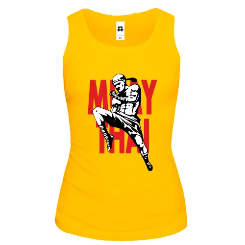 Женская майка Muay Thai с бойцом