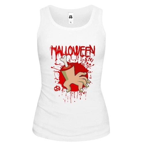 Женская майка Halloween (Кисть руки)