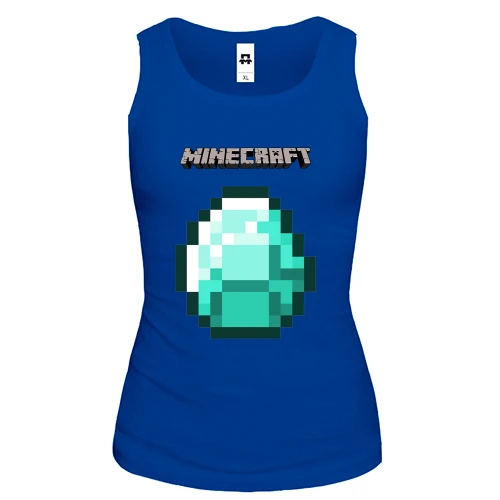 Жіноча майка Minecraft Діамант