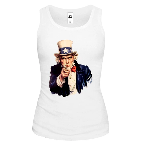 Женская майка Дядя Сэм (Uncle Sam)