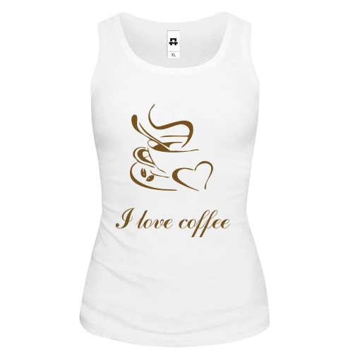 Жіноча майка I love coffee