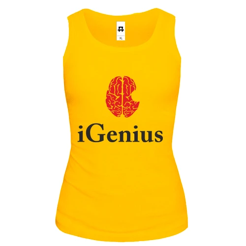 Женская майка iGenius (Я гений)