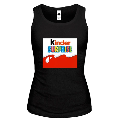 Жіноча майка, чорний, Kinder Surprise (2)
