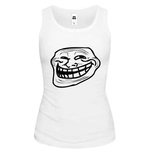 Женская майка Trollface