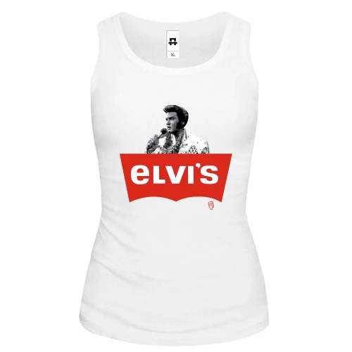 Жіноча майка, білий, Elvis