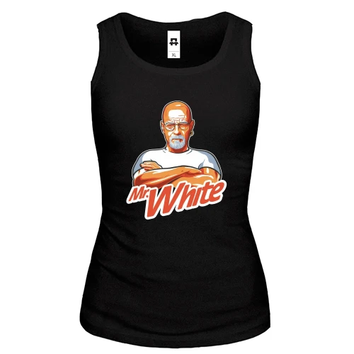 Жіноча майка, чорний, Mr.White