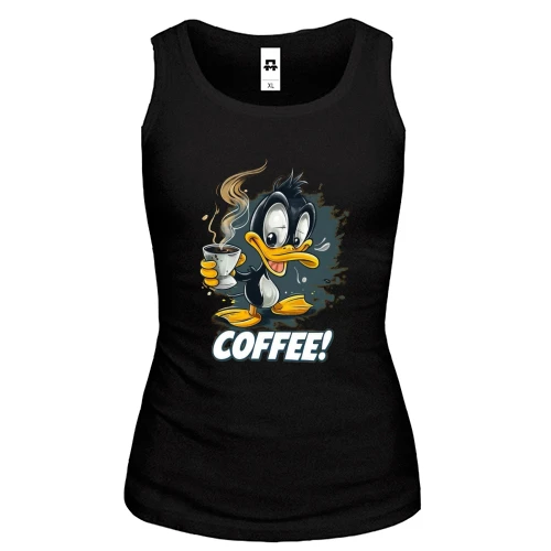 Жіноча майка Coffee з каченям