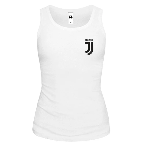 Женская майка, белый, с вышитой эмблемой Juventus